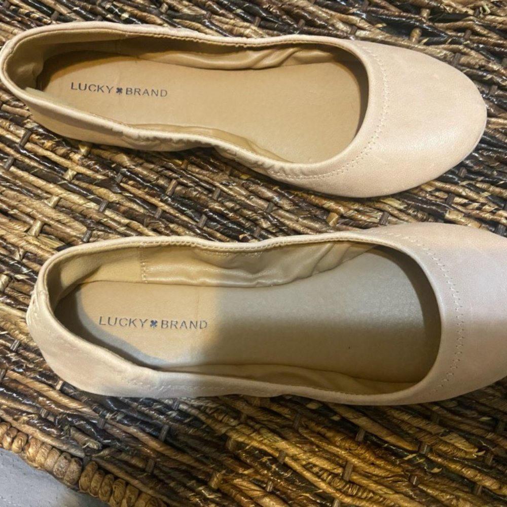 Flats, Lucky Brand, Women's 7, Pink